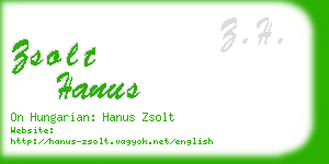 zsolt hanus business card